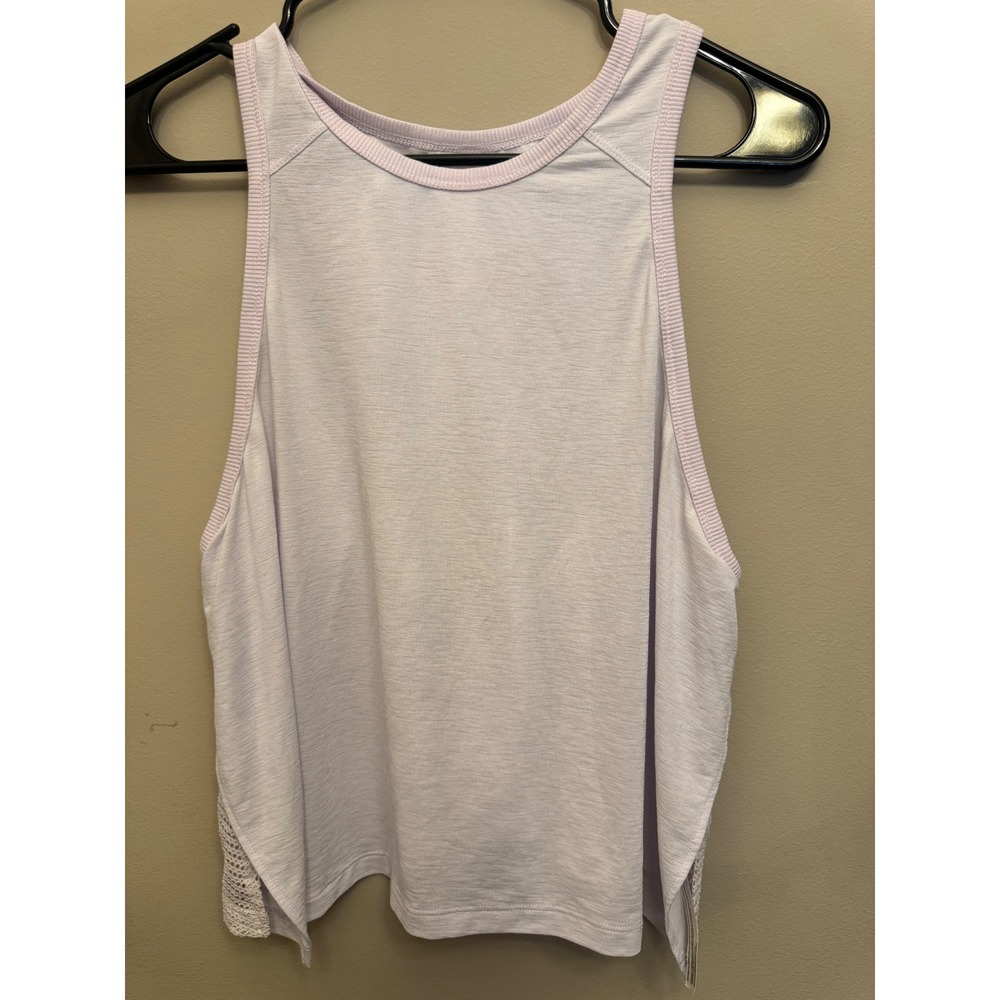FP Movement Tempo Flash Tank Top Womens Med Lavender Mesh Back Racerback Active